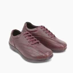 Extra Wide EEE Lace Up Leather Shoes - LJ956